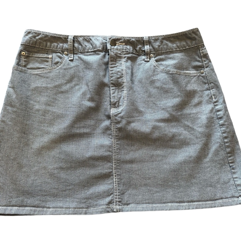 GAP Striped  Jean Skirt